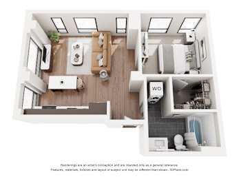 Clarkson Floorplan at Revel, Minneapolis, Minnesota