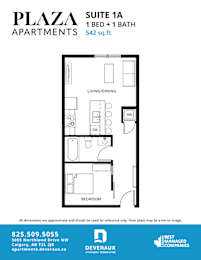 Floor Plan  a floor plan for a small apartment