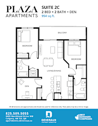 Floor Plan  a floor plan of a bedroom apartment with a bathroom and a living room