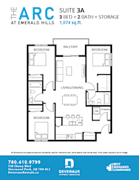  Floor Plan 3 Bedroom, 2 Bathroom + Storage