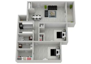2 bed 2 bath at The Onyx Hoover Apartments, Hoover, AL