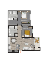 2 bed 2 bath at Portofino Vineyards Apartment, Fort Myers, FL, 33967