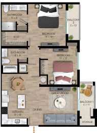 2 bed 2 bath B at Portofino Vineyards Apartment, Fort Myers
