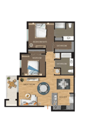 2 bed 2 bath A at Portofino Vineyards Apartment, Fort Myers, FL