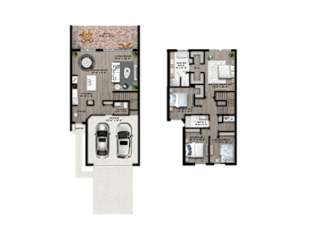 D1 Floorplan at The Falls of Portofino , Florida, 34119
