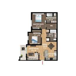 Crew Floor Plan at Icon One, Florida, 32114