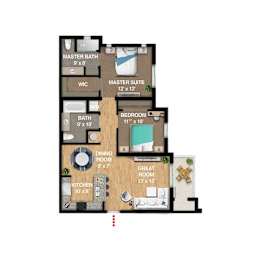 Navigator Floor Plan at Icon One, Florida, 32114