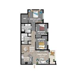 Drive Floor Plan at Icon One, Daytona Beach