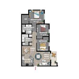 Motion Floor Plan at Icon One, Florida