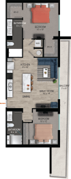 B3 Floor Plan at Quantum Apartments, Florida