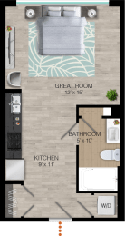 S2 Floor Plan at Quantum Apartments, Fort Lauderdale, FL