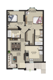 Floor Plan Barona 2 at Portofino Landings, Florida