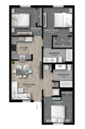 Floor Plan Nikole at Portofino Landings, Florida, 34947