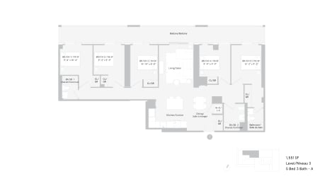 the floor plan of the office space on the ground floor of the building