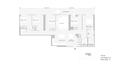 the floor plan of the office building