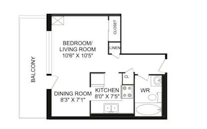  Floor Plan A - Studio