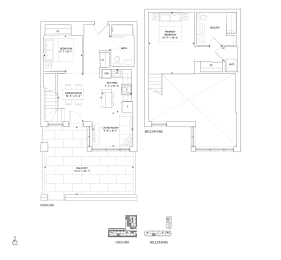 a black and white floor plan of a house