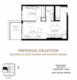  Floor Plan Roselawn V - Penthouse Collection