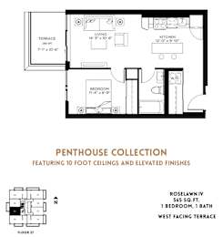  Floor Plan Roselawn IV - Penthouse Collection