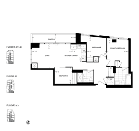 a floor plan of a home with floor plans of different floors