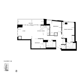 a floor plan of a home with floor plans of different floors