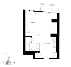 a floor plan of a house with a triangular floor plan and a plan of floor