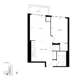 floor plan of the upper level of the house
