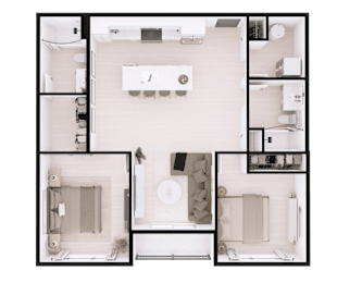 A black and white image of a floor plan of a bathroom.