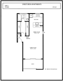 Crestview - Studio Plan A