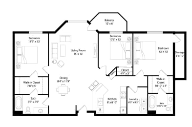 Regency Par3 Bed 2 Bath