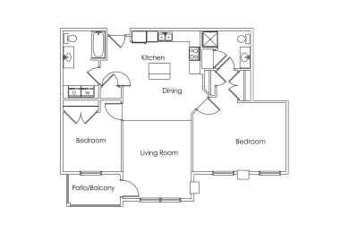 Cypress Court Apartments St Cloud MN 2 Bedroom 2 Bath Apartment