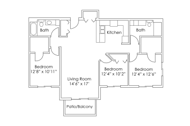 Evergreen Apartments Isanti MN 3 Bedroom 2 Bath Apartment