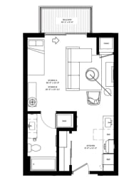 bedroom floor plan | apartments in garland tx | the towers