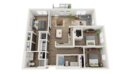 3 Bedroom, 2 Bath 1,256 Sq Ft - Railway Flats, Loveland, CO