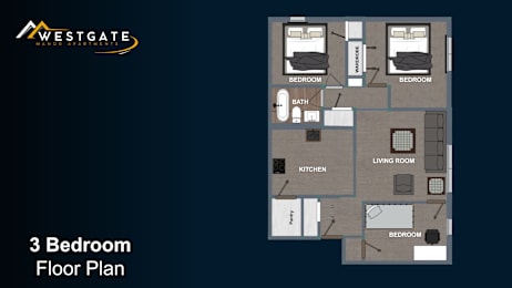 A 3 Bedroom Floor Plan for Westgate.