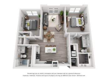 East Bay Floor Plan at 200 City View, Provo, UT, 84601