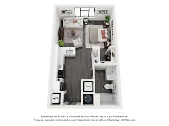 Studio at The Flats at Riverwoods, Provo