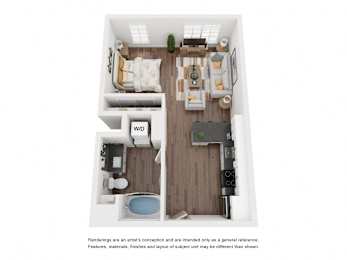 The Rio Grande Floor Plan at The Revival, Salt Lake City, UT