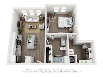1 bed 1 bath The Pioneer
