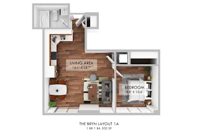 1 bed 1 bath A at The Bryn - 5600 N Sheridan Rd Apartments, Illinois