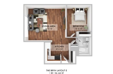 1 bed 1 bath at The Bryn - 5600 N Sheridan Rd Apartments, Chicago