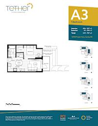  Floor Plan 1 Bedroom - A3