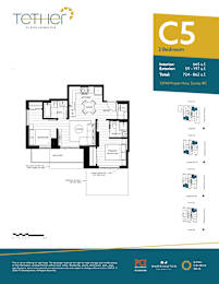  Floor Plan 2 Bedrooms - C5