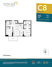  Floor Plan 2 Bedrooms - C8