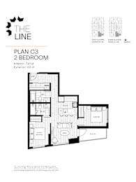  Floor Plan 2 Bedroom Plan C3