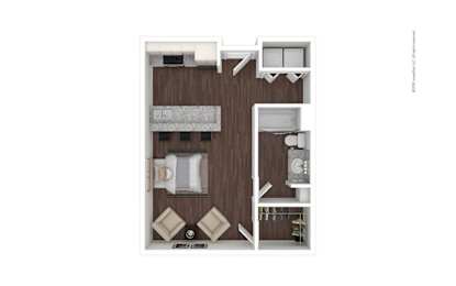 1 bed 1 bath at The Spring at Silverton Apartments, Fort Worth