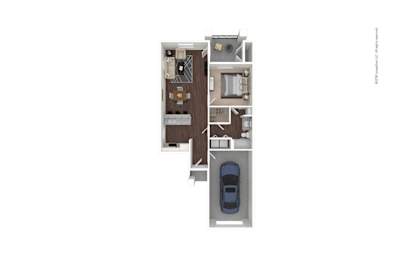 1 bed 1 bath B at The Spring at Silverton Apartments, Fort Worth, 76133