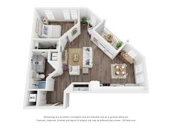 Fort George 1 bed 1 bath at Atwater at Nocatee Apartments, Florida