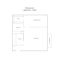 a floor plan of a bedroom