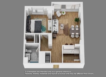 A05 Floor Plan at Shearwood Station, New Rochelle, NY, 10801